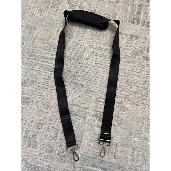 Adjustable Black Shoulder Strap Replacement Crossbody Bag Purse Universal - Picture 1 of 6